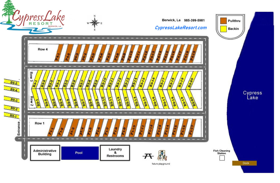 Available Sites, Rentals, and Rates Cypress Lake Resort